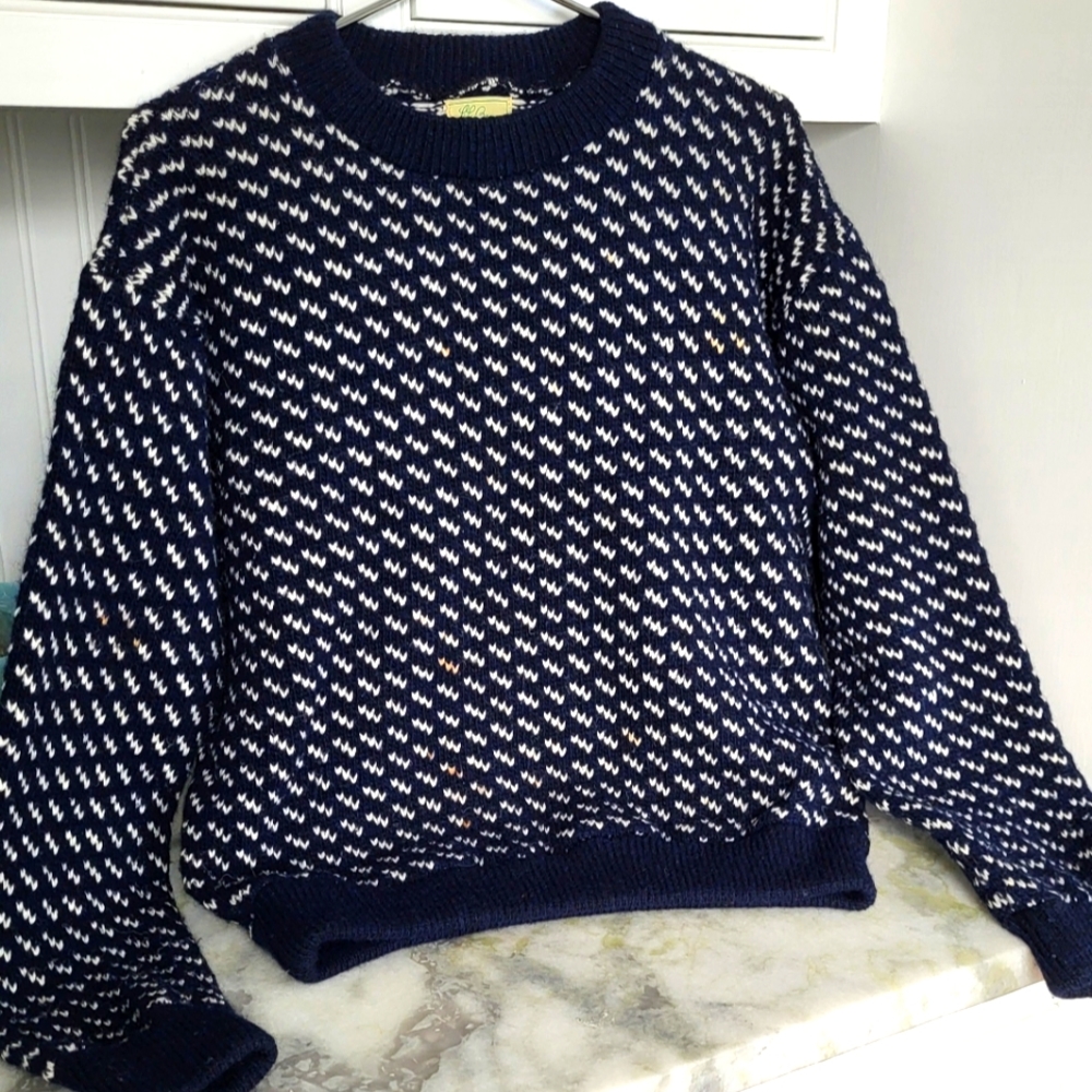 L.L. Bean (retail $189) Norwegian Birds Eye Sweater